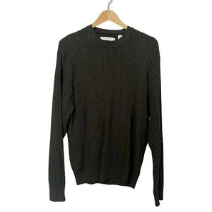 Alex Cannon 100% Cotton Army Green Sweater